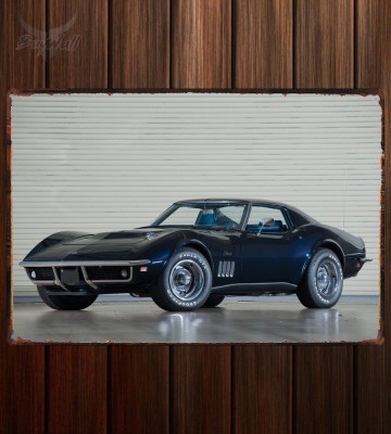 Металлическая табличка Corvette Stingray L36 427 Coupe 